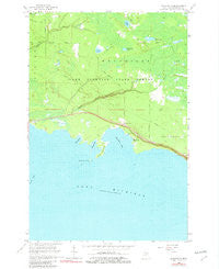 Epoufette Michigan Historical topographic map, 1:24000 scale, 7.5 X 7.5 Minute, Year 1964
