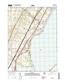 Erie Michigan Historical topographic map, 1:24000 scale, 7.5 X 7.5 Minute, Year 2014