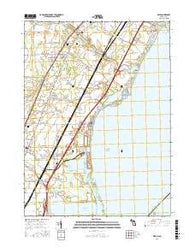 Erie Michigan Current topographic map, 1:24000 scale, 7.5 X 7.5 Minute, Year 2016