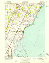 Erie Michigan Historical topographic map, 1:24000 scale, 7.5 X 7.5 Minute, Year 1952