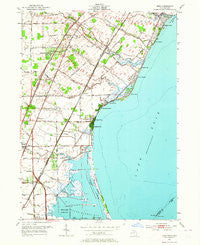 Erie Michigan Historical topographic map, 1:24000 scale, 7.5 X 7.5 Minute, Year 1952