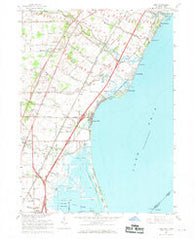 Erie Michigan Historical topographic map, 1:24000 scale, 7.5 X 7.5 Minute, Year 1967