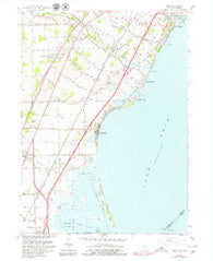 Erie Michigan Historical topographic map, 1:24000 scale, 7.5 X 7.5 Minute, Year 1967