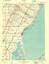 Erie Michigan Historical topographic map, 1:31680 scale, 7.5 X 7.5 Minute, Year 1943