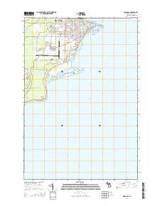Escanaba Michigan Historical topographic map, 1:24000 scale, 7.5 X 7.5 Minute, Year 2014