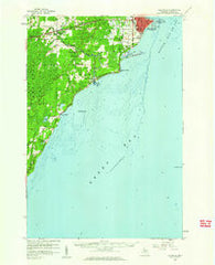 Escanaba Michigan Historical topographic map, 1:62500 scale, 15 X 15 Minute, Year 1958