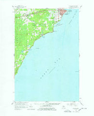 Escanaba Michigan Historical topographic map, 1:62500 scale, 15 X 15 Minute, Year 1958