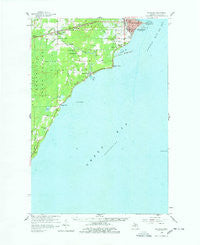 Escanaba Michigan Historical topographic map, 1:62500 scale, 15 X 15 Minute, Year 1958
