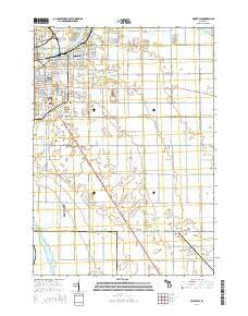 Essexville Michigan Historical topographic map, 1:24000 scale, 7.5 X 7.5 Minute, Year 2014