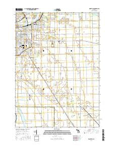 Essexville Michigan Current topographic map, 1:24000 scale, 7.5 X 7.5 Minute, Year 2017