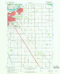 Essexville Michigan Historical topographic map, 1:24000 scale, 7.5 X 7.5 Minute, Year 1967