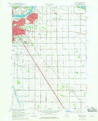 Essexville Michigan Historical topographic map, 1:24000 scale, 7.5 X 7.5 Minute, Year 1967