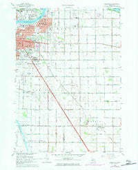 Essexville Michigan Historical topographic map, 1:24000 scale, 7.5 X 7.5 Minute, Year 1967