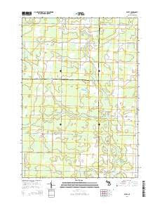 Estey Michigan Historical topographic map, 1:24000 scale, 7.5 X 7.5 Minute, Year 2014