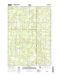 Estey Michigan Current topographic map, 1:24000 scale, 7.5 X 7.5 Minute, Year 2016