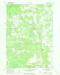 Estey Michigan Historical topographic map, 1:24000 scale, 7.5 X 7.5 Minute, Year 1969
