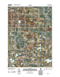 Evans Michigan Historical topographic map, 1:24000 scale, 7.5 X 7.5 Minute, Year 2011