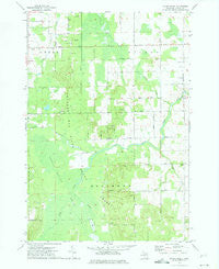 Evans Creek Michigan Historical topographic map, 1:24000 scale, 7.5 X 7.5 Minute, Year 1972
