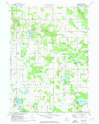 Evans Michigan Historical topographic map, 1:24000 scale, 7.5 X 7.5 Minute, Year 1972