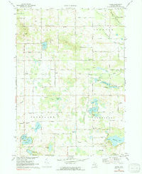 Evans Michigan Historical topographic map, 1:24000 scale, 7.5 X 7.5 Minute, Year 1972
