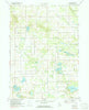 Evans Michigan Historical topographic map, 1:24000 scale, 7.5 X 7.5 Minute, Year 1972