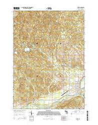 Evart Michigan Historical topographic map, 1:24000 scale, 7.5 X 7.5 Minute, Year 2014