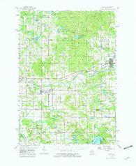 Evart Michigan Historical topographic map, 1:62500 scale, 15 X 15 Minute, Year 1959