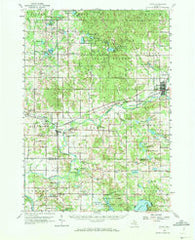 Evart Michigan Historical topographic map, 1:62500 scale, 15 X 15 Minute, Year 1959