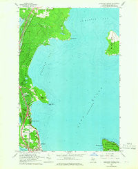 Evergreen Shores Michigan Historical topographic map, 1:24000 scale, 7.5 X 7.5 Minute, Year 1964