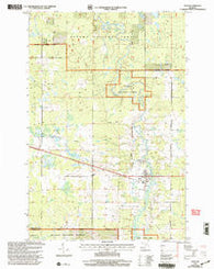 Ewen Michigan Historical topographic map, 1:24000 scale, 7.5 X 7.5 Minute, Year 1999
