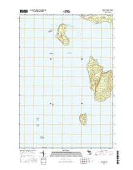 Fairport Michigan Current topographic map, 1:24000 scale, 7.5 X 7.5 Minute, Year 2016