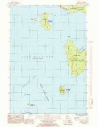 Fairport Michigan Historical topographic map, 1:24000 scale, 7.5 X 7.5 Minute, Year 1985