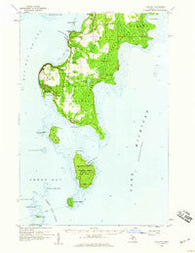 Fairport Michigan Historical topographic map, 1:62500 scale, 15 X 15 Minute, Year 1958