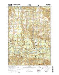Fairview Michigan Historical topographic map, 1:24000 scale, 7.5 X 7.5 Minute, Year 2014