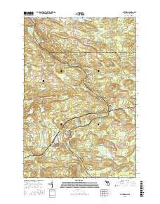 Faithorn Michigan Current topographic map, 1:24000 scale, 7.5 X 7.5 Minute, Year 2016