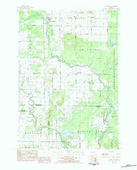 Falmouth Michigan Historical topographic map, 1:25000 scale, 7.5 X 7.5 Minute, Year 1983