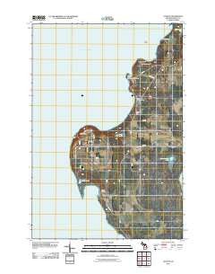 Fayette Michigan Historical topographic map, 1:24000 scale, 7.5 X 7.5 Minute, Year 2011