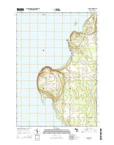 Fayette Michigan Historical topographic map, 1:24000 scale, 7.5 X 7.5 Minute, Year 2014
