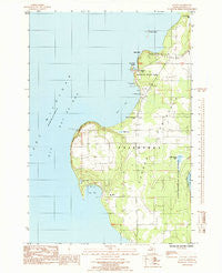 Fayette Michigan Historical topographic map, 1:24000 scale, 7.5 X 7.5 Minute, Year 1985