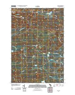 Felch Michigan Historical topographic map, 1:24000 scale, 7.5 X 7.5 Minute, Year 2011