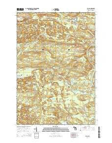 Felch Michigan Historical topographic map, 1:24000 scale, 7.5 X 7.5 Minute, Year 2014
