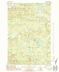 Felch Michigan Historical topographic map, 1:24000 scale, 7.5 X 7.5 Minute, Year 1986