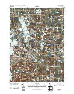 Fenton Michigan Historical topographic map, 1:24000 scale, 7.5 X 7.5 Minute, Year 2011