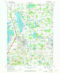 Fenton Michigan Historical topographic map, 1:24000 scale, 7.5 X 7.5 Minute, Year 1969