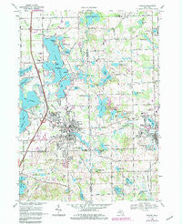 Fenton Michigan Historical topographic map, 1:24000 scale, 7.5 X 7.5 Minute, Year 1969