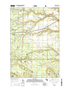 Fibre Michigan Historical topographic map, 1:24000 scale, 7.5 X 7.5 Minute, Year 2014