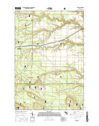 Fibre Michigan Current topographic map, 1:24000 scale, 7.5 X 7.5 Minute, Year 2017