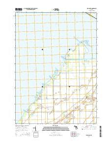 Fish Point Michigan Historical topographic map, 1:24000 scale, 7.5 X 7.5 Minute, Year 2014