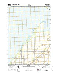 Fish Point Michigan Current topographic map, 1:24000 scale, 7.5 X 7.5 Minute, Year 2017