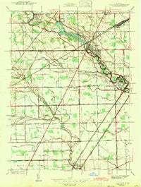Flat Rock Michigan Historical topographic map, 1:24000 scale, 7.5 X 7.5 Minute, Year 1942